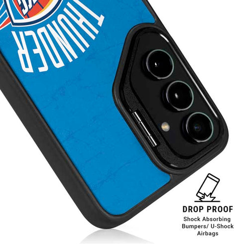 NBA OKC Thunder Distressed Galaxy S24 Plus Kickstand Case